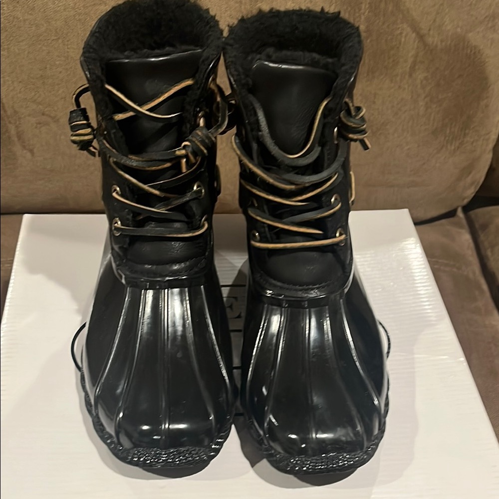 Steve Madden Black Winter Boots